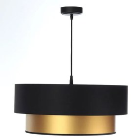 Złoto-czarna lampa wisząca w stylu glamour - S415 Esmar