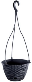 Donica wisząca Splofy 27 cm antracytowa PROSPERPLAST