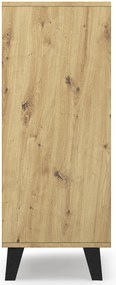 Komoda z 4 szufladami w stylu scandi dąb artisan - Bilgo 5X