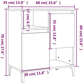 2 sztuki komód na nóżkach beton - Doen