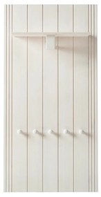 Biały zestaw do przedpokoju z litego drewna sosnowego 60x120x25 cm Anita – Støraa