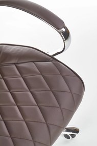 Pikowany fotel gabinetowy z ekoskóry Hilton