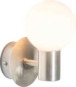 Nowoczesna lampa ścienna stalowa IP44 - Cederic Up