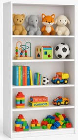 Biały duży regał dziecięcy na zabawki B7-F06