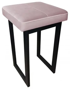 Taboret MAESTRO LOW MG VELVET jasno różowy ATOS