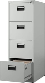 Metalowa szafka kartotekowa 46x62x132 cm Sara V004 szara