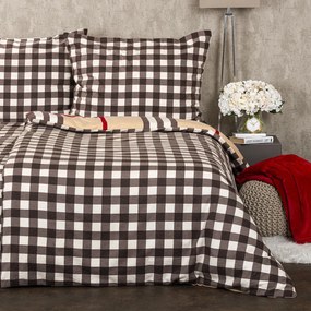4Home Pościel flanelowa Krata, 140 x 200 cm, 70 x 90 cm, 140 x 200 cm, 70 x 90 cm