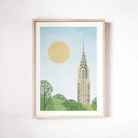 Plakat 30x40 cm Chrysler Building – Travelposter
