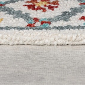 Czerwono-niebieski wełniany dywan tkany ręcznie 120x170 cm Iris Traditional – Flair Rugs