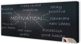 Obraz drukowany na płótnie Tablica z Motywacją