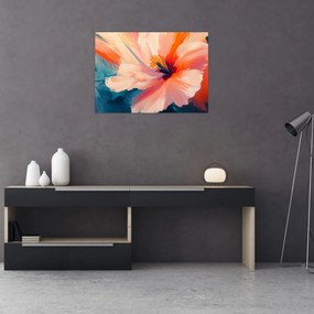 Obraz - Malowany kwiat (70x50 cm)