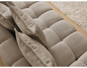 Szarobrązowa sofa z tkaniny szenilowej 278 cm Everest – Bobochic Paris