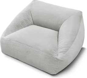 Jasnoszary worek do siedzenia z imitacji futra Lilibet – Bobochic Paris