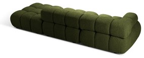 Zielona sofa modułowa z materiału bouclé 288 cm Bellis – Micadoni
