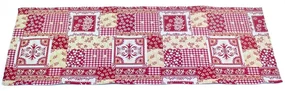 Bieżnik Patchwork czerwony, 32 x 96 cm