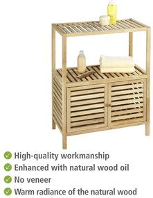 Niska szafka łazienkowa z litego drewna orzechowego 68x86 cm Norway – Wenko