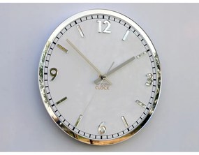 Zegar na ścianę klasyczny cichy mechanizm okrągły z białą tarczą akrylowy