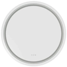 Nowoczesne okrągłe lustro z oświetleniem LED  H1-Z74