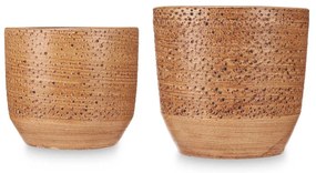 Ceramiczne doniczki DOTS&amp;LINES, 2 sztuki: Ø 20  cm i Ø 25 cm