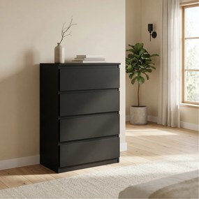 Komoda NUDO 70 cm do Salonu Sypialni Czarny