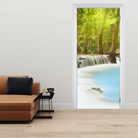 Fototapeta na drzwi - Huai Mae Kamin, wodospady w lesie (95x205cm)