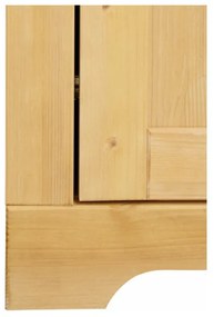 Witryna z litego drewna sosnowego w naturalnym kolorze 180x35 cm Lisa – Støraa