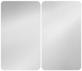 Zestaw 2 szklanych płyt ochronnych na kuchenkę Wenko Universal Silver