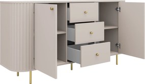 Komoda Lento 165 cm z szufladami - beż piaskowy