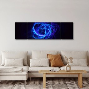 Obraz niebieskiej abstrakcyjnej piłki (170x50 cm)