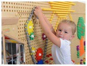 Koła zębate zbuduj własny mechanizm - tablica naukowo-kreatywna masterkidz stem