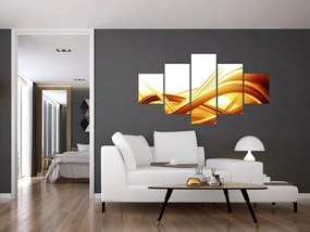 Obraz - Żółta abstrakcja (125x70 cm)