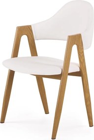 Krzesło na metalowym stelażu pokryte ekoskórą K247