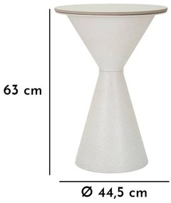 Okrągły stolik z ceramicznym blatem ø 44 cm Fush – Mauro Ferretti