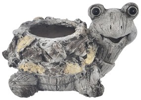 InDecor Ceramiczna podstawka pod doniczkę zżółwiem Ebi, 32 x 25 x 21 cm