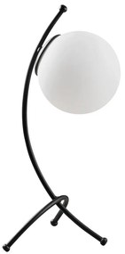 Czarno-biała lampa stołowa ze szklanym kloszem (wysokość 43 cm) Yay – Opviq lights