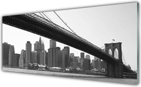 Szkło Ozdobne do Kuchni Miejski Most Nad Kanałem