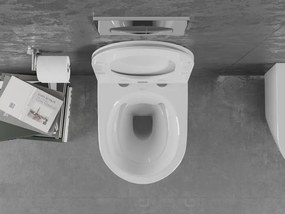 Mexen Lena miska wc Rimless z deską wolnoopadającą slim, duroplast, biała połysk - 30220300