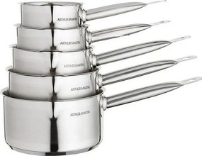 Zestaw 5 Rondli ze Stali Nierdzewnej z Dziobem do Nalewania