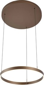 Designerska lampa wisząca ciemny brąz z 3-stopniowym ściemnianiem - Titmus