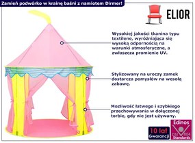 Dziecięcy namiot ogrodowy w kształcie zamku D2-B54