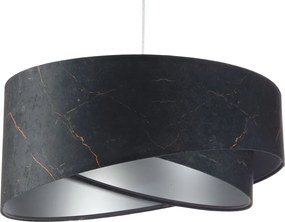 Czarno-srebrna lampa wisząca glamour B7-M56