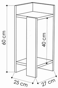 Szafka nocna Elos Left Light Mocha