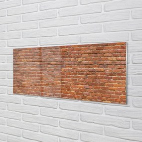 Szklany Panel Vintage Ściana z Cegieł