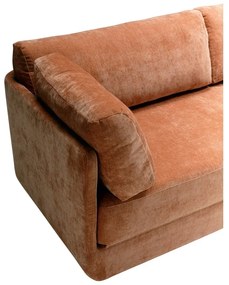 Pomarańczowa rozkładana sofa 214 cm Stiny – Sits