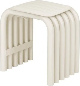 Beżowe metalowe krzesło ogrodowe Nokk – noo.ma