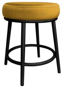 Taboret Ben noga metalowa czarna MG15