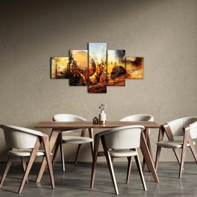 Obraz - Motyw szamana (125x70 cm)