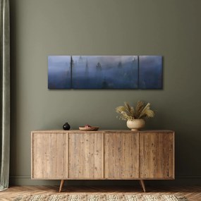 Obraz - Las we mgle, Karpaty, Ukraina (170x50 cm)