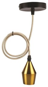 Metalowa lampa wisząca w kolorze złota – Candellux Lighting