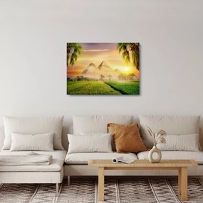 Obraz na szkle - Piramidy (70x50 cm)